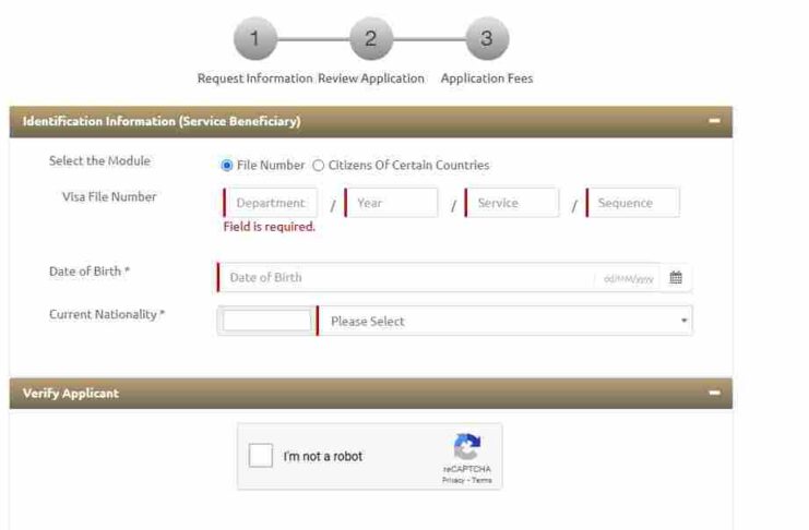 UAE visa fine check